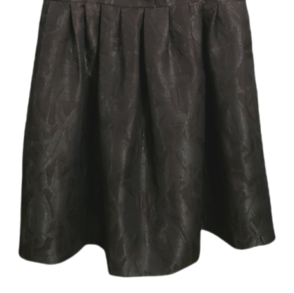 Bcbgeneration Silver Brown Brocade Sleeveless Dre… - image 4